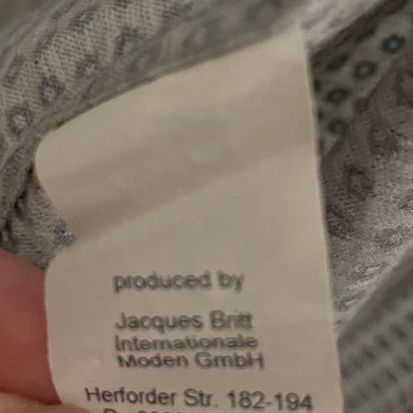 JACQUES BRITT JB Custom Fit Dress Shirt size L/ 16.5 - Picture 4 of 4